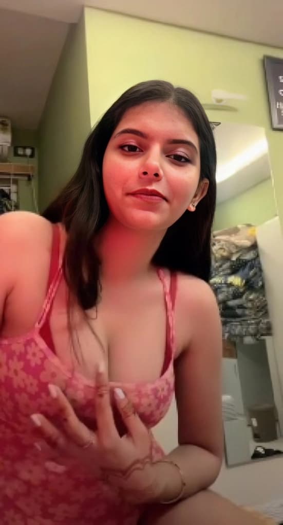 Featured image for Beautiful Sexy Babe In Pink Dress Squirting Hard After Stripping Her Red Bikini