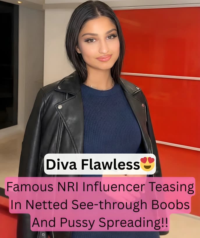 Featured image for Famous NRI Influencer Diva Flawless Netted Top Tease See-through Boobs And Pussy Spread